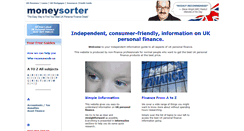 Desktop Screenshot of moneysorter.co.uk